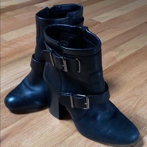 Vince Camuto black leather boot